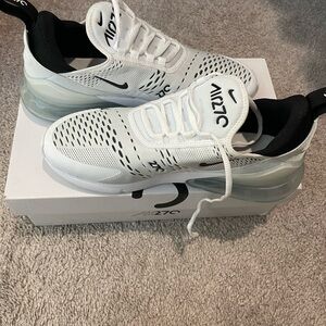 Nike Air Max White and Black Shoes